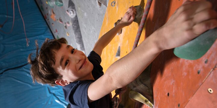 Kid Climbing